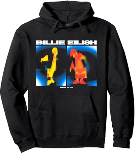 Amazon.com: Billie Eilish Men's Airbrush Flames Blohsh (Back Print